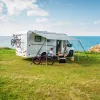 Fiamma F45S Deep black előtető 260 cm Royal grey