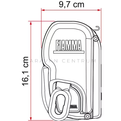 Fiamma F45L fehér előtető 500 cm Royal grey