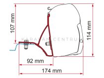 Fiamma F45 adapter - Talento 16-, NV300 16-, Trafic 14-