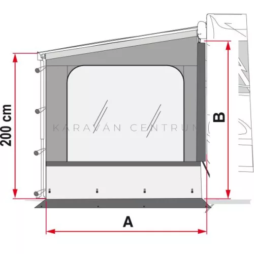 Fiamma Side W Pro Caravanstore XL oldalfal