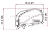 Fiamma F80S fehér előtető, 290 cm Royal grey