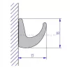 Thule esővíz-elvezető gumiprofil, 600 cm