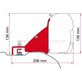 Fiamma adapter Ducato 06- L2/L4 H2 - 98655Z201