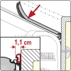 Fiamma Rain Guard F45 tömítőgumi S, 350 cm