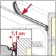 Fiamma Rain Guard F45 tömítőgumi S, 450 cm