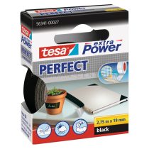   tesa Extra Power® Perfect extraerős szövetszalag 275-19, fekete