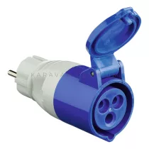 Adapter CEE aljzat - Schuko dugvilla