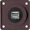 Berker Integro USB töltő csatlakozó 2 x USB-A, barna Berker Integro USB töltő csatlakozó 2 x USB-A, barna