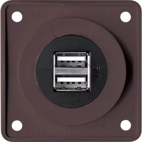 Berker Integro USB töltő csatlakozó 2 x USB-A, barna
