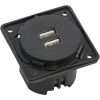 Berker Integro USB töltő csatlakozó 2 x USB-A, antracit Berker Integro USB töltő csatlakozó 2 x USB-A, antracit