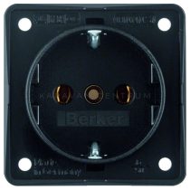 Berker Integro aljzat 230 V, fekete