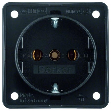 Berker Integro aljzat 230 V, fekete