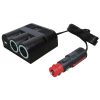 Procar 12 V-os szivargyújtó elosztó, 2+USB Procar 12 V-os szivargyújtó elosztó, 2+USB