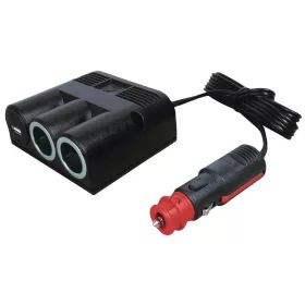 Pro Car 12 V-os szivargyújtó elosztó, 2+USB