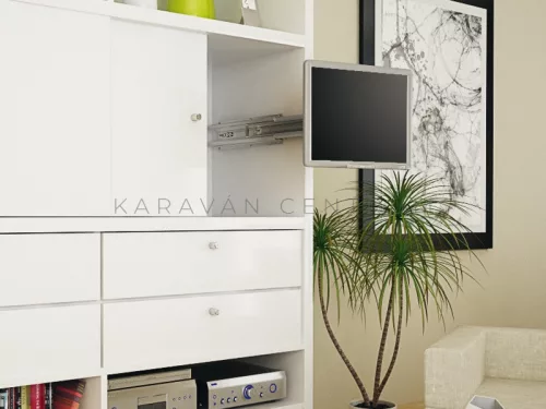 Häfele oldalra kihúzható TV tartó, 502 mm