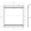 Dometic DB1R szúnyoghálós ablakroló,  480 x 530 mm