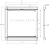 Dometic DB1R szúnyoghálós ablakroló,  880 x 330 mm