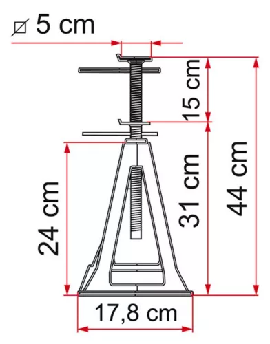 Fiamma Alu Jacks támasztóbak szett, 4 db