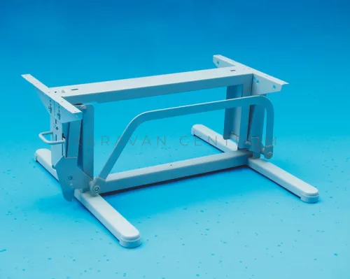 Kesseböhmer HTA 116/25 asztalláb 655/750 mm, világosszürke