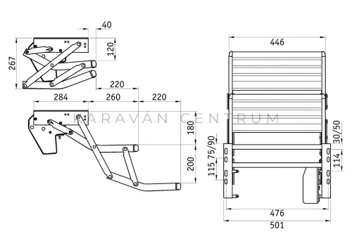 Thule Double Step 12V 440 lépcső