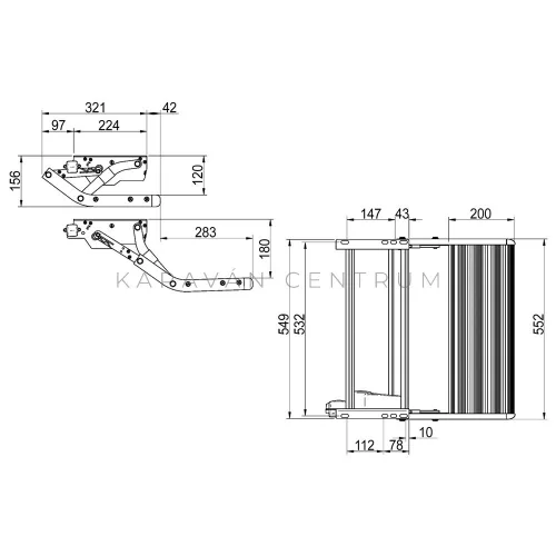 Thule Single Step V15 12V 550 lépcső