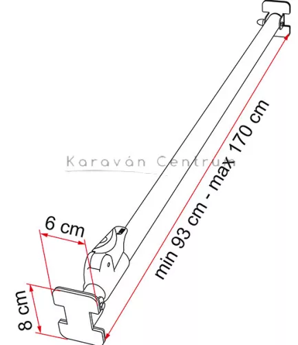 Fiamma Luggage Bar rakományrögzítő rúd