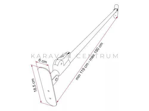 Fiamma Duo-Safe Pro teleszkópos rúd