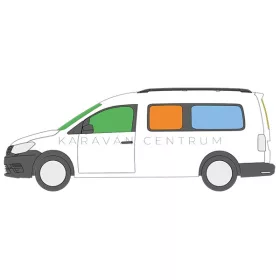 HTD Jubilee 9 rétegű thermopaplan szett, VW Caddy hátsó