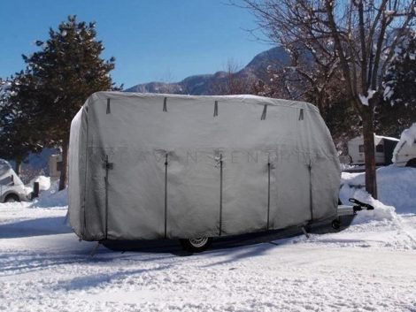 Caravan Cover  6M lakókocsi téli védőponyva, 650 x 250 cm