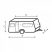 Caravan Cover 6M lakókocsi védőponyva, 650 cm
