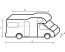 Camper Cover  6M alkóvos lakóautó téli védőponyva, 800 cm