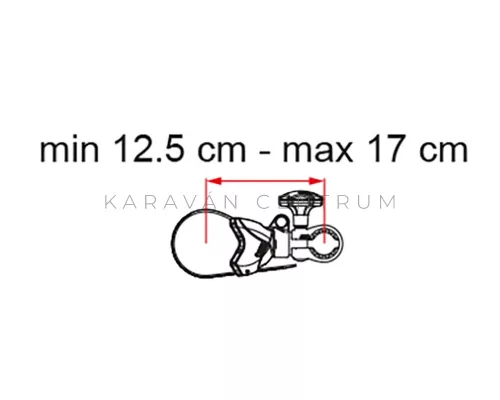 Fiamma Bike-Block Pro S 1 kerékpárrögzítő kar, alu-fekete