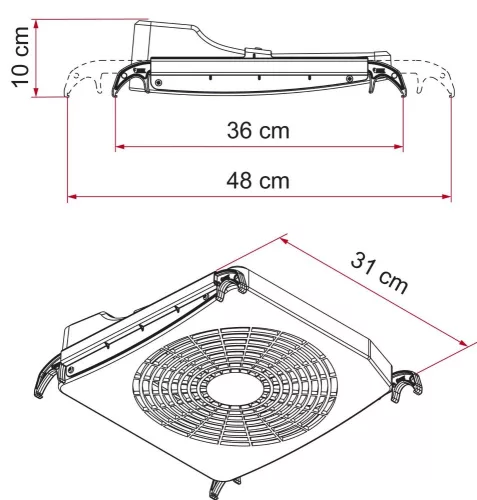 Fiamma Turbo-Kit 12 V-os ventilátor