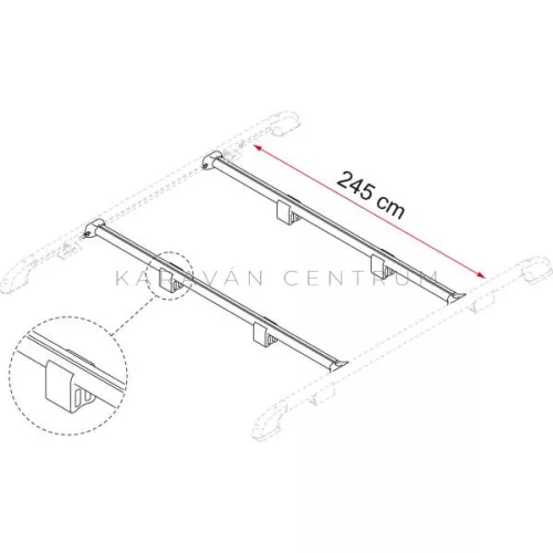 Fiamma Fixing-Bar Rail tető kereszttartó
