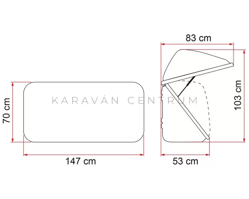 Fiamma Ultra Box 500 tárolódoboz