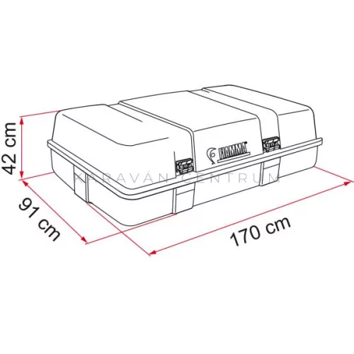 Fiamma Ultra Box Top 3 tetőbox, 520 liter