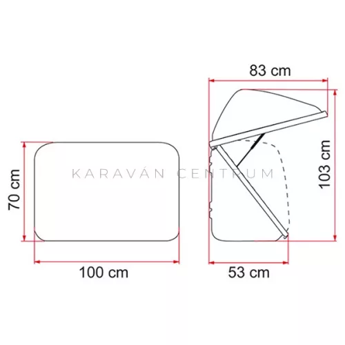 Fiamma Ultra Box 320 tárolódoboz