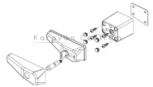 Thule Cab Lock biztonsági zár - Sprinter, Crafter, Master, Movano
