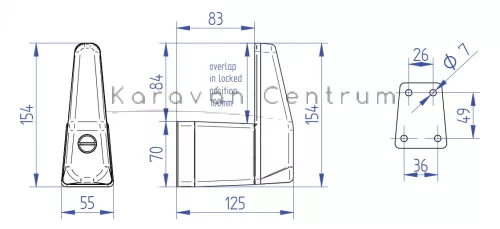 Thule Cab Lock biztonsági zár - Sprinter, Crafter, Master, Movano