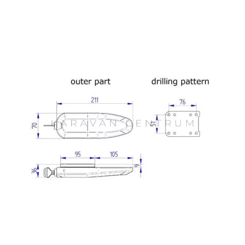 Thule Universal biztonsági zár 2 db, fekete