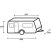 Caravan Cover 12M Design lakókocsi téli-nyári védőponyva, 600 cm