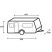 Caravan Cover 12M Design lakókocsi téli-nyári védőponyva, 700 cm