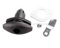 Safe-Tec Ellipse forgózár  78 x 42 mm STS, fekete