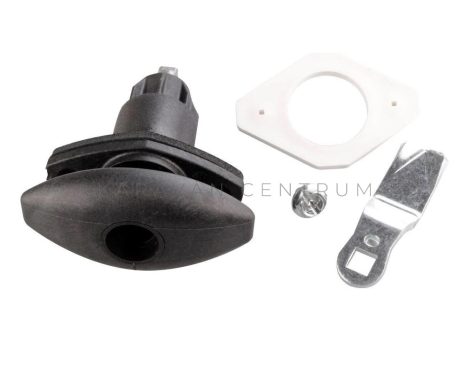 Safe-Tec Ellipse forgózár  78 x 42 mm STS, fekete