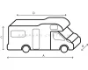 Camper Cover  6M alkóvos lakóautó téli védőponyva, 550 cm
