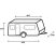 Caravan Cover 12M Design lakókocsi téli-nyári védőponyva, 450 x 250 cm