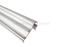 Alumínium profilléc 27 x 13,6 mm, 500 cm