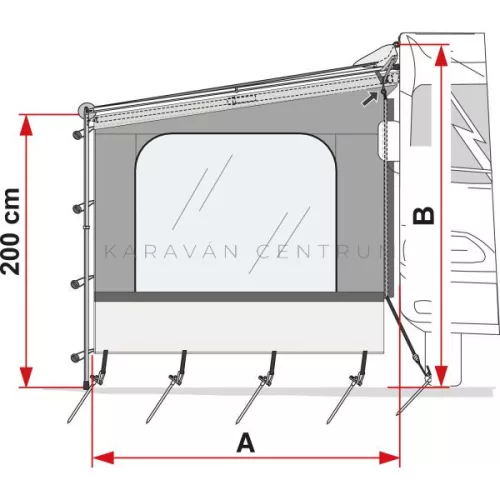 Fiamma Side W Caravanstore XL oldalfal