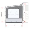 Fiamma Side W Pro Shade Caravanstore oldalfal, bal oldali