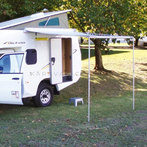 Fiamma F35 Pro Deep Black előtető 270 cm Royal grey ponyva